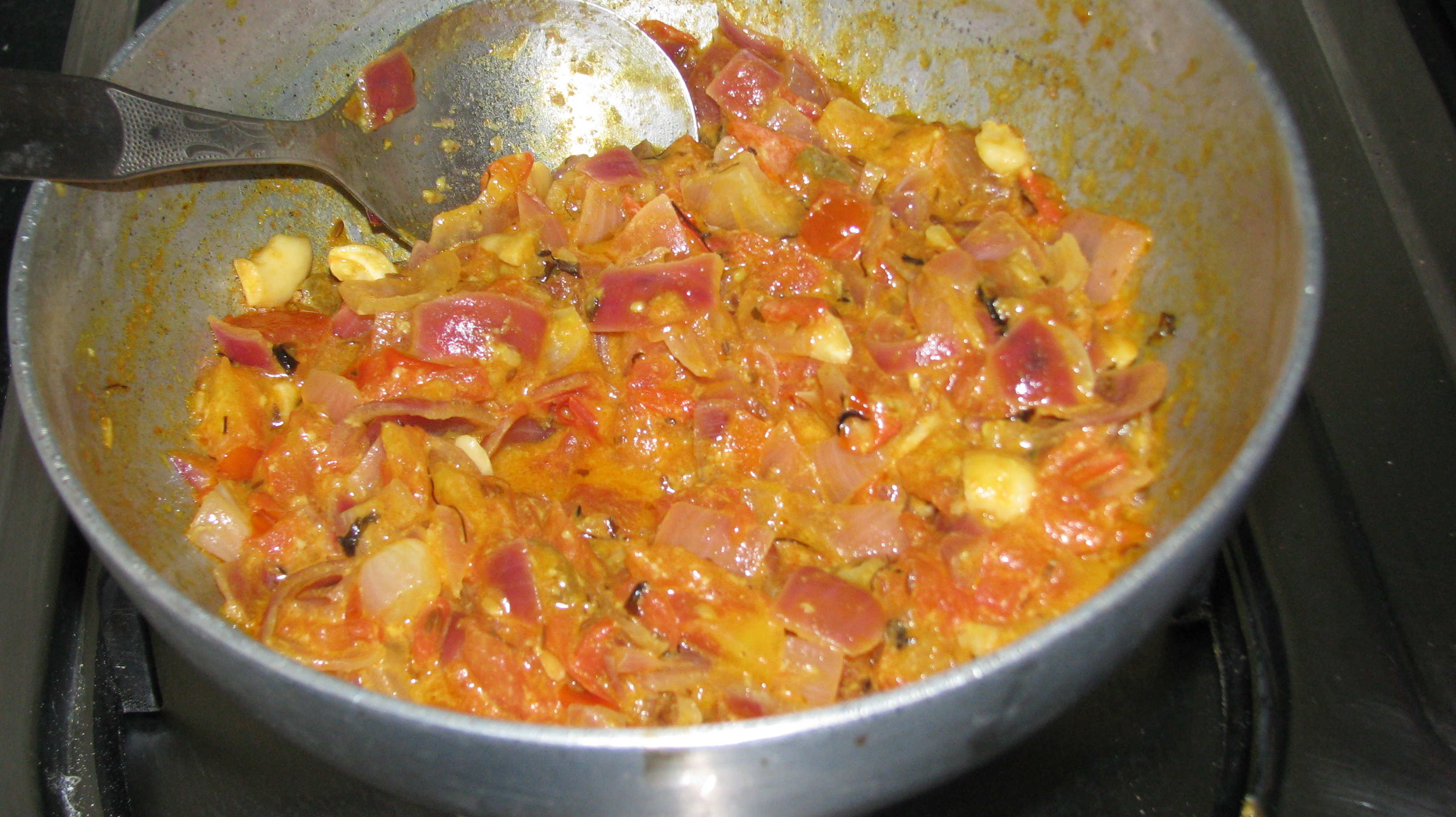 Ready mixture before grinding